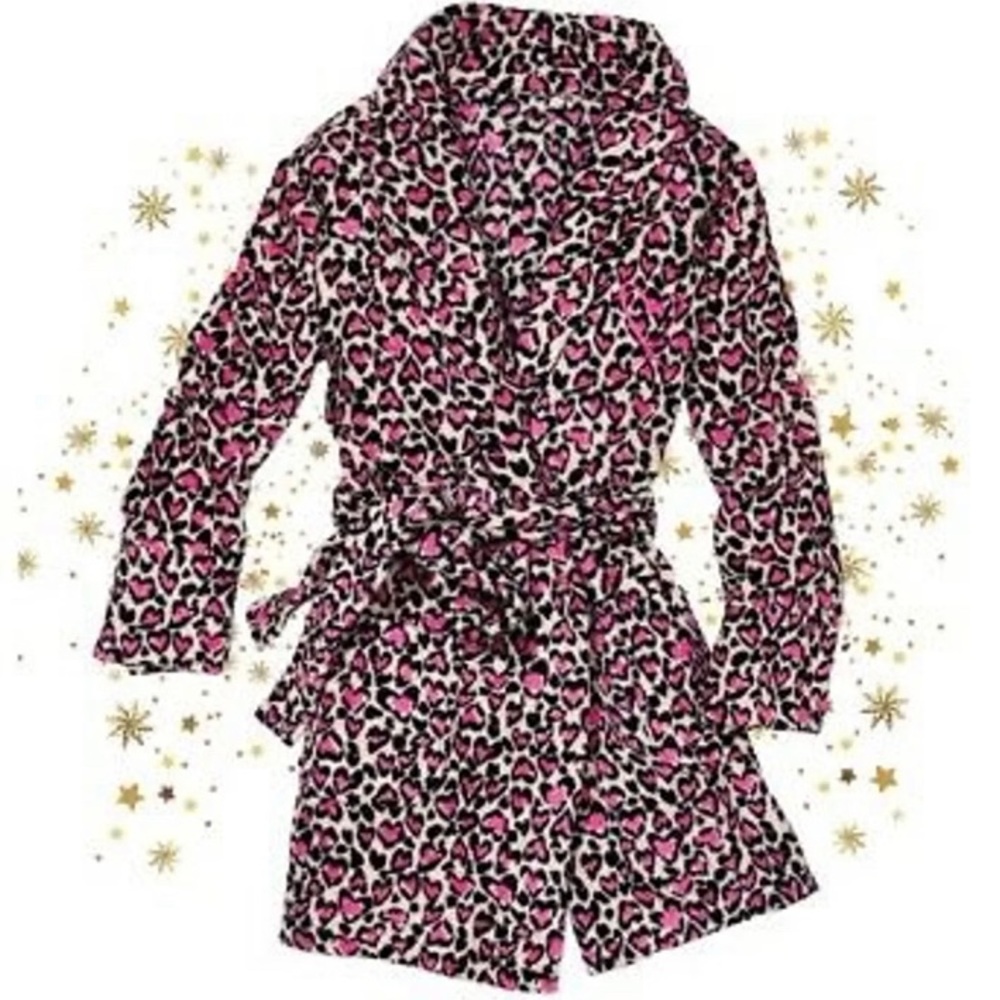 Victoria’s Secret pink leopard heart robe